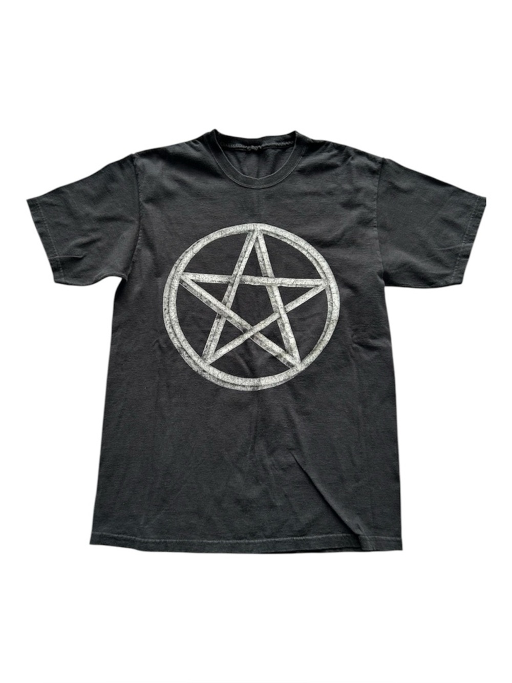 Black Pentagram Graphic Tee - Unisex - Unbranded